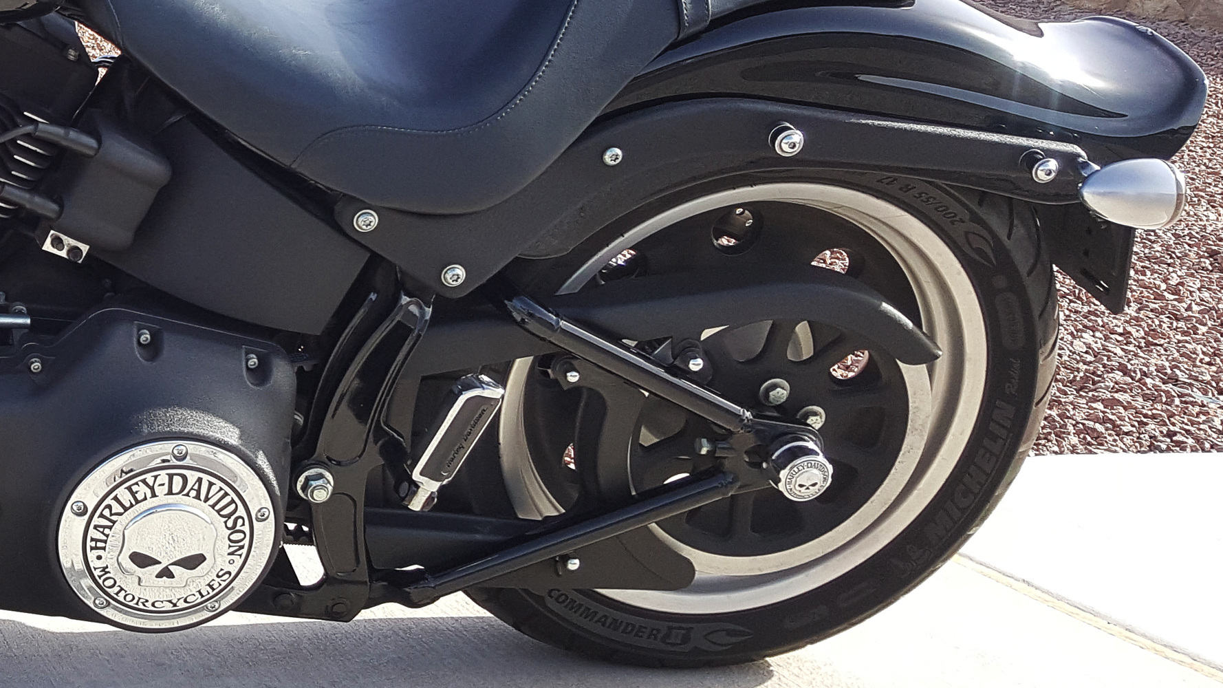 0014 Harley Davidson Softail Rear Steel Lowering Kit Adjust from 1" to